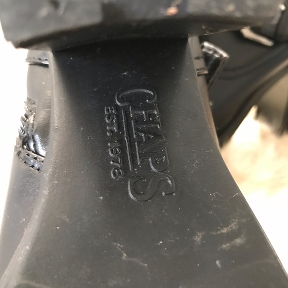 Chaps Booties with Chunky Heel - Picture 3 of 3